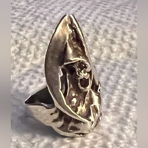 Grim Reaper Sterling w Ruby Eyes Hand crafted 1960’s